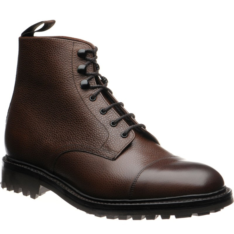 LOAKE - Sedbergh Premium Calf Grain Boot - Dark Brown - Ninostyle