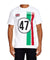 Lambretta Mens T Shirt 'Racing Team' Design - White - Ninostyle