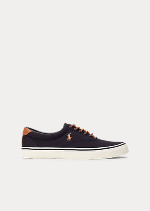 Polo Ralph Lauren-Thornton Canvas Sneakers- Black