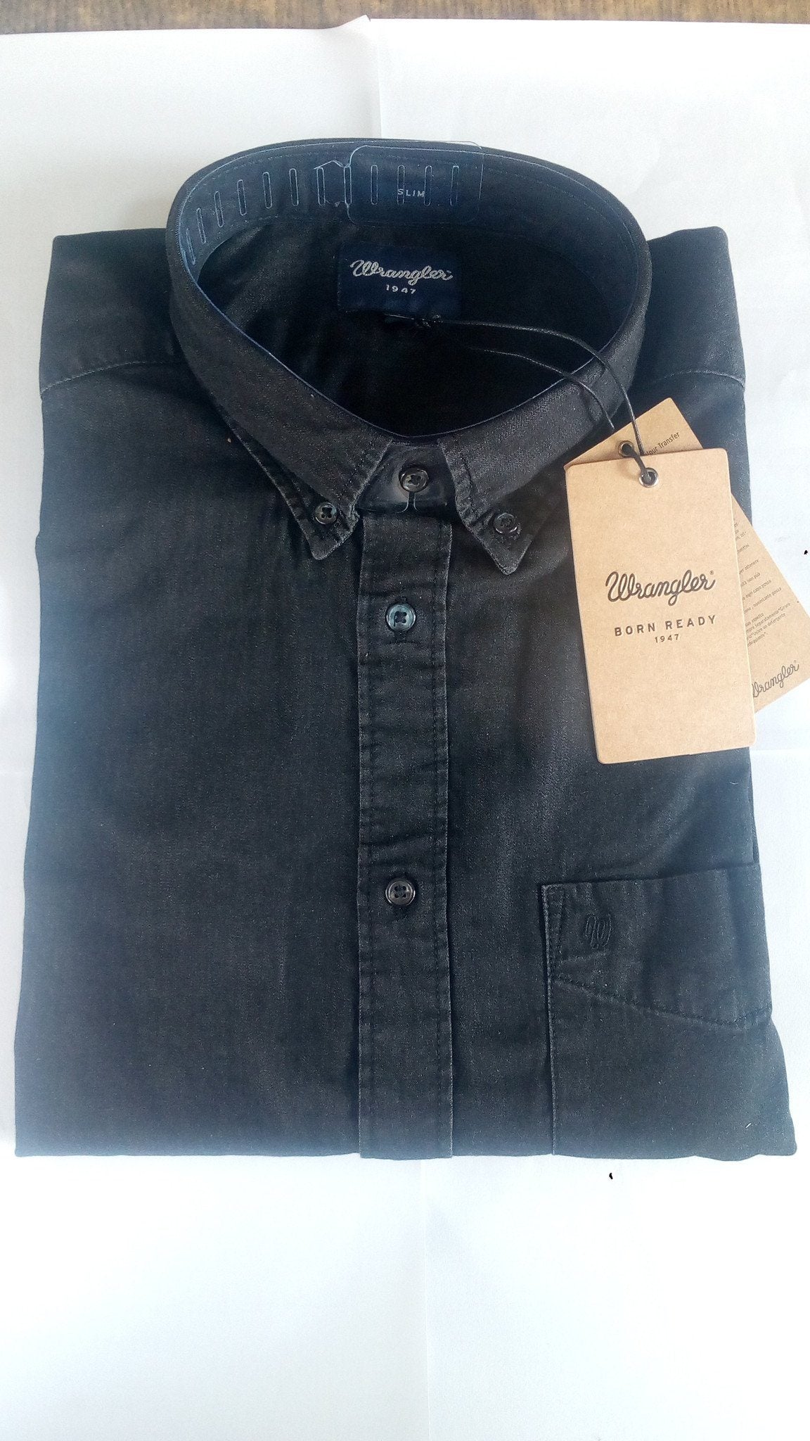 WRANGLER - WESTERN SHIRT - Black Indigo - Regular Fit - Ninostyle