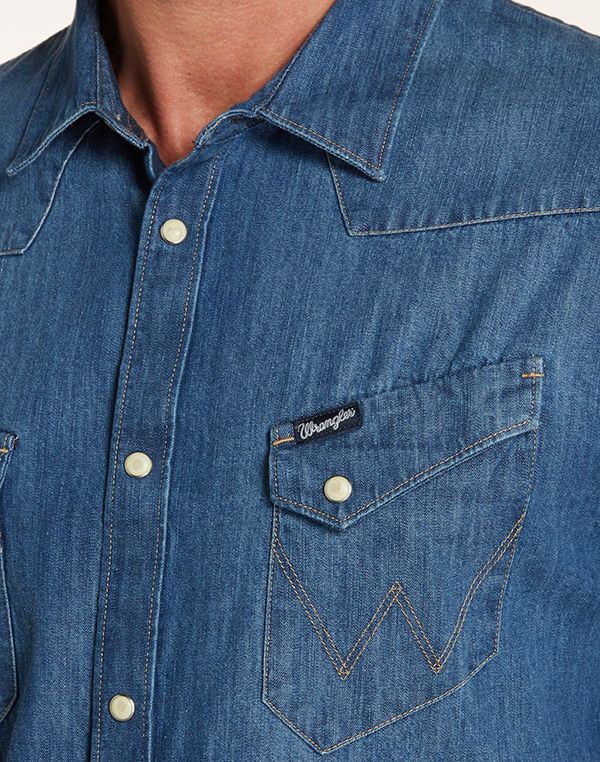 WRANGLER - WESTERN SHIRT - Indigo - Regular Fit - Ninostyle