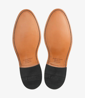 LOAKE Imperial Classic Penny Loafer - Brown Suede - Sole