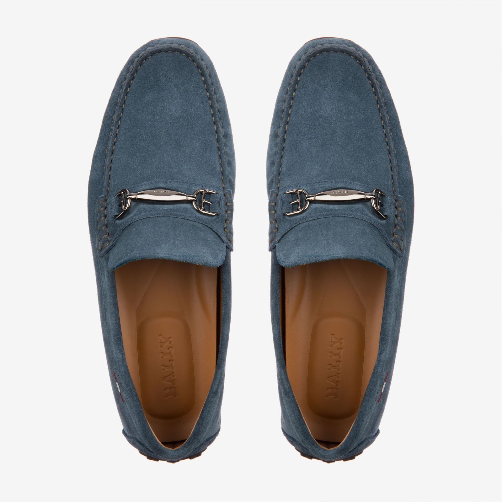 BALLY PARDUE - MEN'S CALF SUEDE DRIVER - OCEAN - Ninostyle