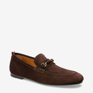 BALLY PLINTOR - CALF SUEDE HORSEBIT LOAFER - COFFEE - Ninostyle