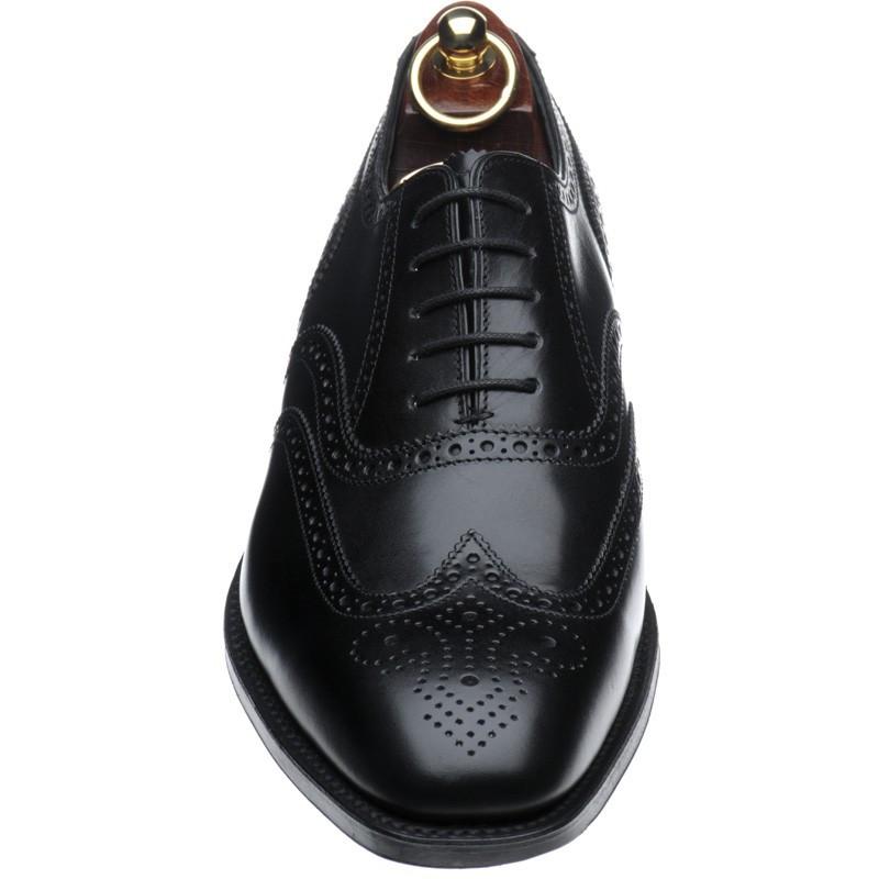 LOAKE Buckingham Black shoe - Black - Angle View