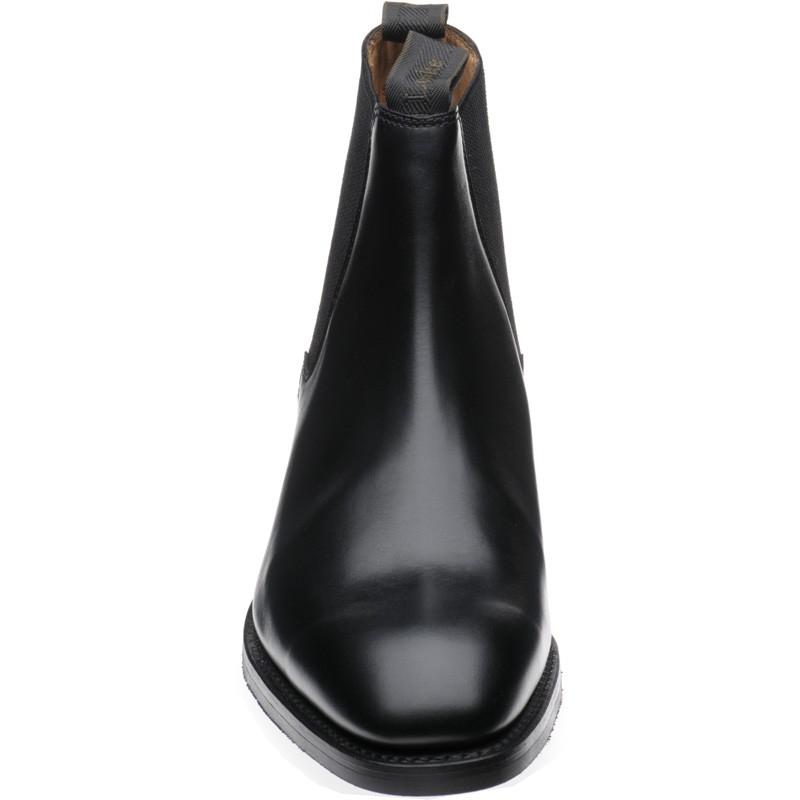LOAKE Chatsworth Chelsea boot shoe - Black calf - Angle View