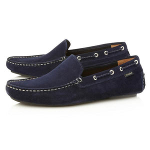 LOAKE  Donington - Suede Driving Shoes - Navy - c - Ninostyle