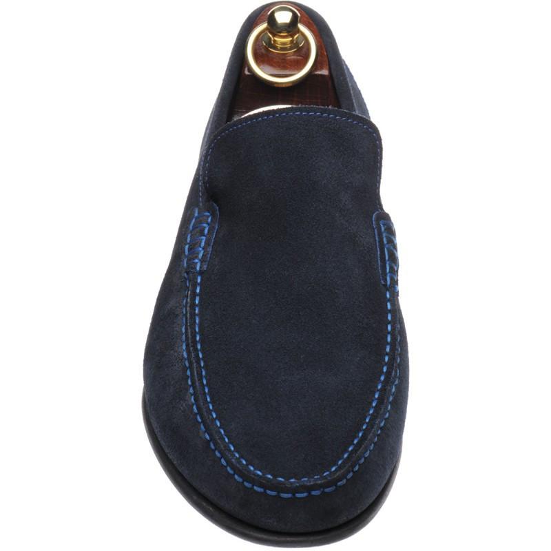 LOAKE Nicholson Moccasin shoe - Navy Suede - c - Ninostyle