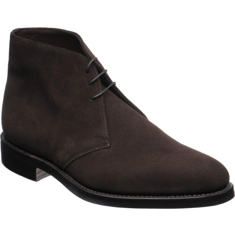 LOAKE Pimlico Chukka boot - Dark Brown Suede - Angle View