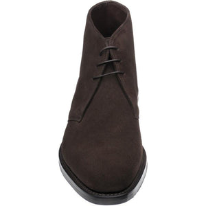 LOAKE Pimlico Chukka boot - Dark Brown Suede - Front View