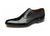 LOAKE Sharp Stylish toe cap Oxford shoe - Black - Side View