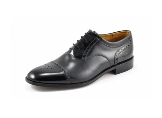 LOAKE Woodstock Two Tone Oxford Shoe - Black - Ninostyle