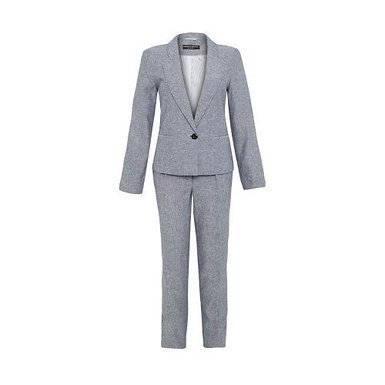 Dorothy Perkins - Women's Tailored Slim Fit Linen Blend Trousers Smart 2-Piece Suit - Ninostyle